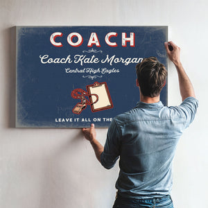 Personalized Coach Sign, Leave It All on the Field, Denim Americana, image 9
