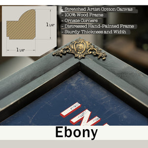 Personalized Internal Medicine Sign, It's What's Inside That Counts, Denim Americana, image 13