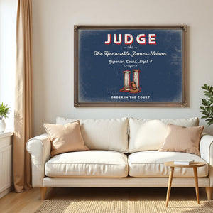 Personalized Judge Sign, Order in the Court, Denim Americana, image 5