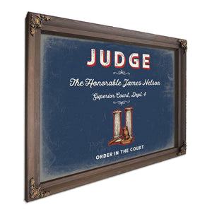 Personalized Judge Sign, Order in the Court, Denim Americana, image 7