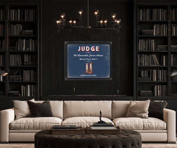 Personalized Judge Sign, Order in the Court, Denim Americana, image 16