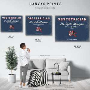 Personalized Obstetrician Sign, I Catch Babies, Denim Americana, image 10
