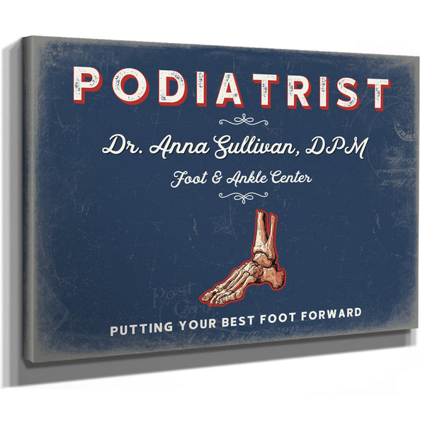Personalized Podiatrist Sign, Putting Your Best Foot Forward, Denim Americana, image 8