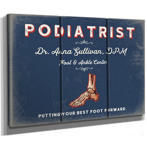 Personalized Podiatrist Sign, Putting Your Best Foot Forward, Denim Americana, image 14