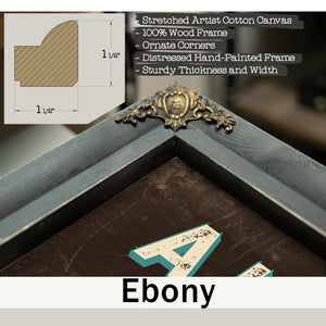 Personalized Auctioneer Sign, Going Once, Going Twice, Sold, Espresso & Turquoise, image 13
