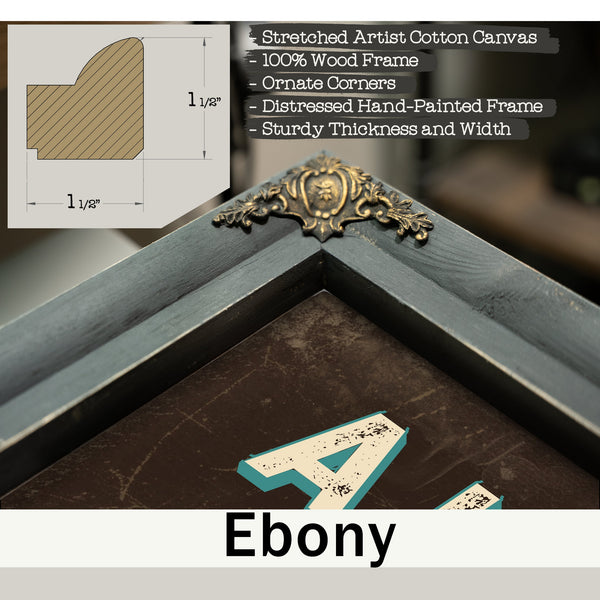 Personalized Auctioneer Sign, Going Once, Going Twice, Sold, Espresso & Turquoise, image 13