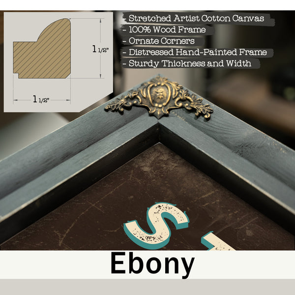 Personalized Stock Broker Sign, Buy Low, Sell High, Espresso & Turquoise, image 13