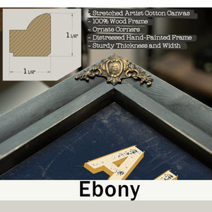 Personalized Auctioneer Sign, Going Once, Going Twice, Sold, Navy & Brass, image 13
