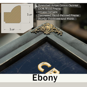 Personalized Critical Care Nurse Sign, Calm in the Chaos, Navy & Brass, image 13