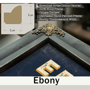 Personalized ER Physician Sign, Controlled Chaos Is My Specialty, Navy & Brass, image 13