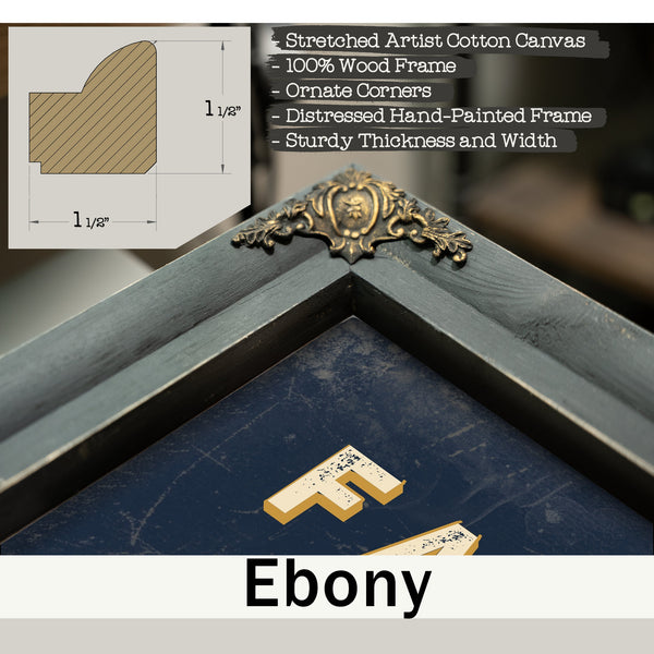 Personalized Family Medicine Sign, The Doctor Is In, Navy & Brass, image 13