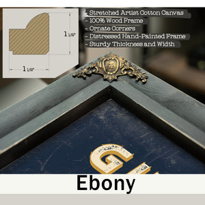 Personalized Gun Collector Sign, Collector of Fine History, Navy & Brass, image 13
