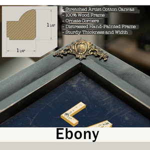 Personalized Land Surveyor Sign, I Know Where the Line Is, Navy & Brass, image 13