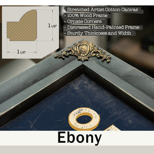 Personalized Orthodontist Sign, Brace Yourself, Navy & Brass, image 13