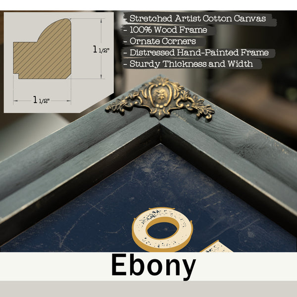 Personalized Orthodontist Sign, Brace Yourself, Navy & Brass, image 13