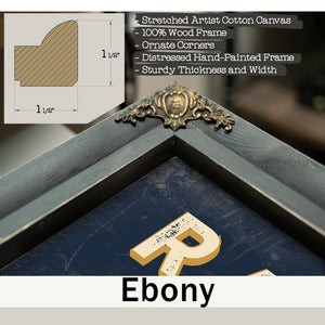 Personalized Ramp Agent Sign, I Park Airplanes, Navy & Brass, image 13