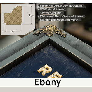 Personalized Registered Dietitian Sign, Eat Well, Live Well, Navy & Brass, image 13