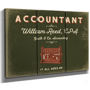 Personalized Accountant Sign, It All Adds Up, Olive & Brick, image 14