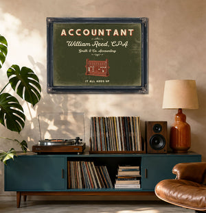 Personalized Accountant Sign, It All Adds Up, Olive & Brick, image 20