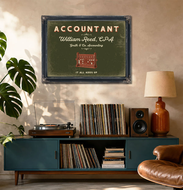 Personalized Accountant Sign, It All Adds Up, Olive & Brick, image 20