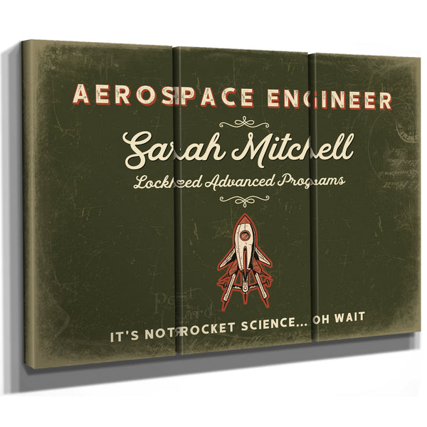 Personalized Aerospace Engineer Sign, It's Not Rocket Science... Oh Wait, Olive & Brick, image 14