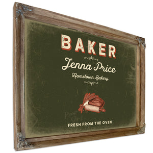 Personalized Baker Sign, Fresh From the Oven, Olive & Brick, image 6