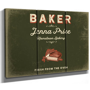 Personalized Baker Sign, Fresh From the Oven, Olive & Brick, image 14