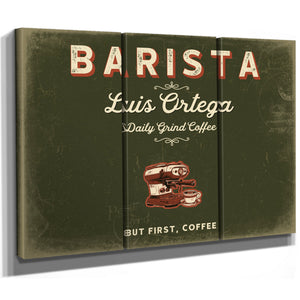 Personalized Barista Sign, But First, Coffee, Olive & Brick, image 14