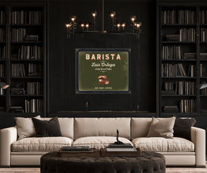 Personalized Barista Sign, But First, Coffee, Olive & Brick, image 16