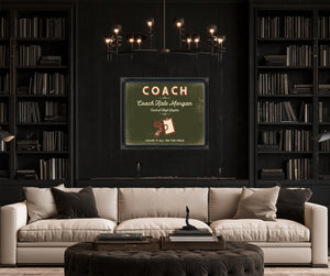 Personalized Coach Sign, Leave It All on the Field, Olive & Brick, image 16