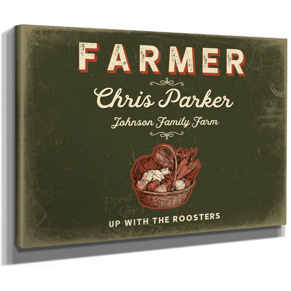 Personalized Farmer Sign, Up With the Roosters, Olive & Brick, image 8