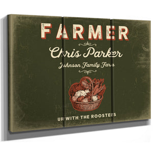 Personalized Farmer Sign, Up With the Roosters, Olive & Brick, image 14