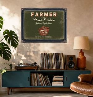 Personalized Farmer Sign, Up With the Roosters, Olive & Brick, image 20