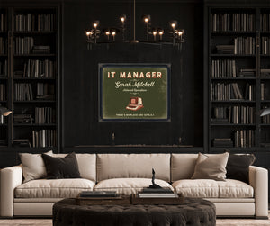 Personalized IT Manager Sign, There's No Place Like 127.0.0.1, Olive & Brick, image 16