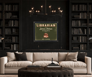 Personalized Librarian Sign, Shhh... I'm Reading, Olive & Brick, image 16