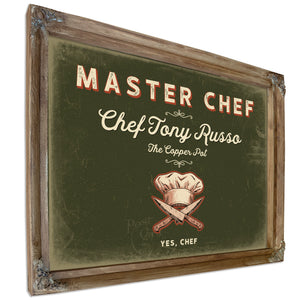Personalized Master Chef Sign, Yes, Chef, Olive & Brick, image 6