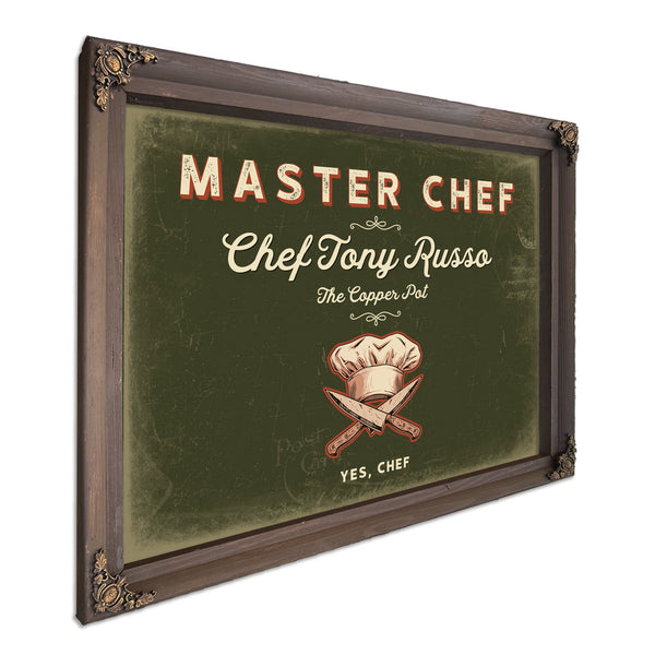 Personalized Master Chef Sign, Yes, Chef, Olive & Brick, image 7