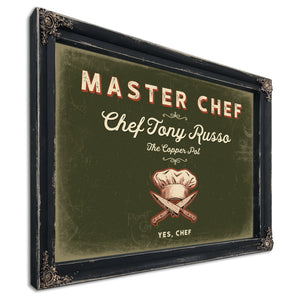 Personalized Master Chef Sign, Yes, Chef, Olive & Brick, image 1