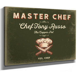 Personalized Master Chef Sign, Yes, Chef, Olive & Brick, image 8