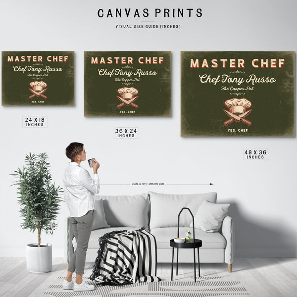 Personalized Master Chef Sign, Yes, Chef, Olive & Brick, image 10