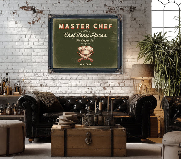 Personalized Master Chef Sign, Yes, Chef, Olive & Brick, image 18