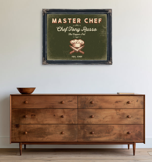 Personalized Master Chef Sign, Yes, Chef, Olive & Brick, image 19