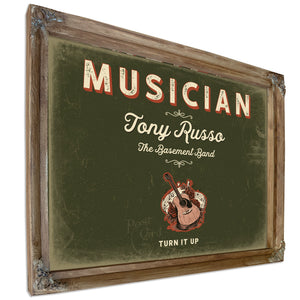 Personalized Musician Sign, Turn It Up, Olive & Brick, image 6