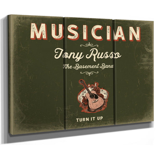 Personalized Musician Sign, Turn It Up, Olive & Brick, image 14