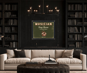 Personalized Musician Sign, Turn It Up, Olive & Brick, image 16