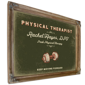 Personalized Physical Therapist Sign, Keep Moving Forward, Olive & Brick, image 6