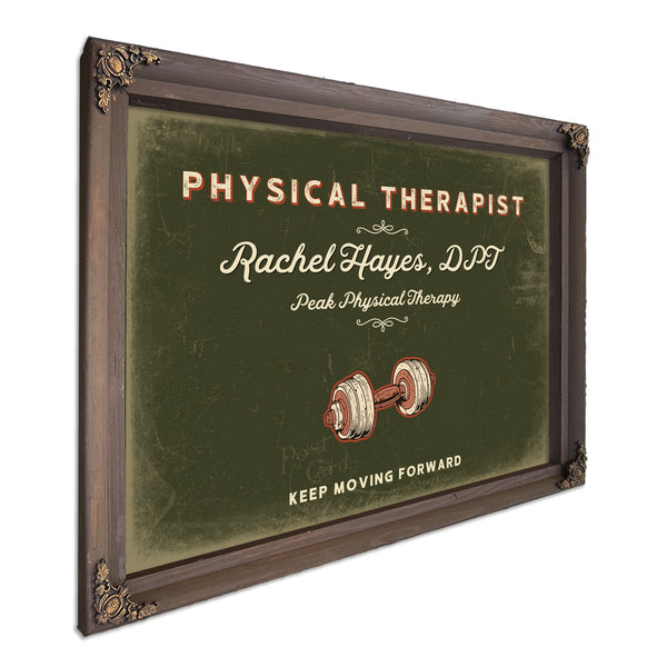 Personalized Physical Therapist Sign, Keep Moving Forward, Olive & Brick, image 7
