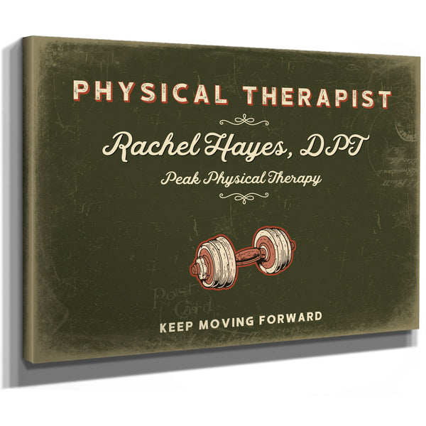 Personalized Physical Therapist Sign, Keep Moving Forward, Olive & Brick, image 8