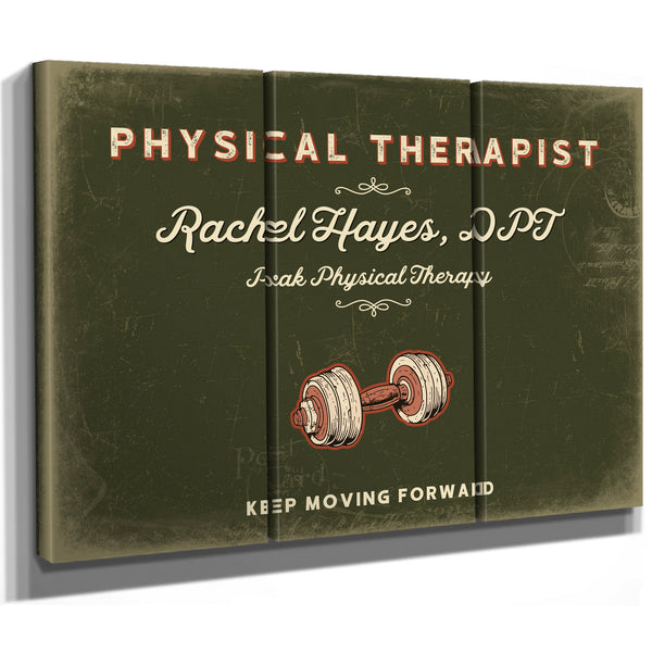 Personalized Physical Therapist Sign, Keep Moving Forward, Olive & Brick, image 14