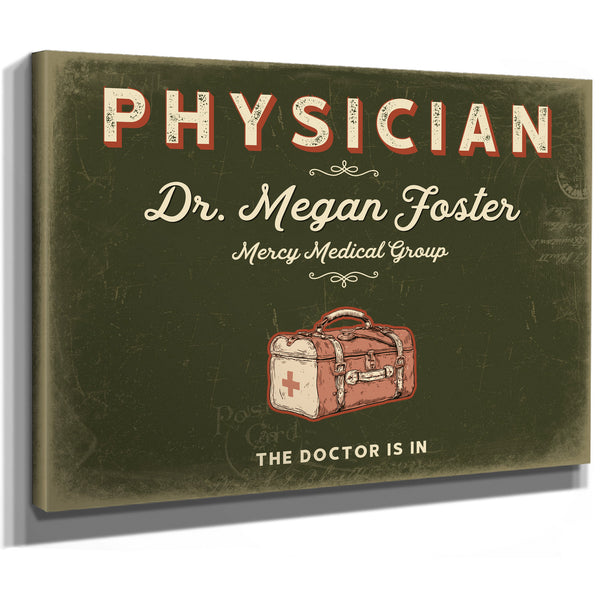 Personalized Physician Sign, The Doctor Is In, Olive & Brick, image 8